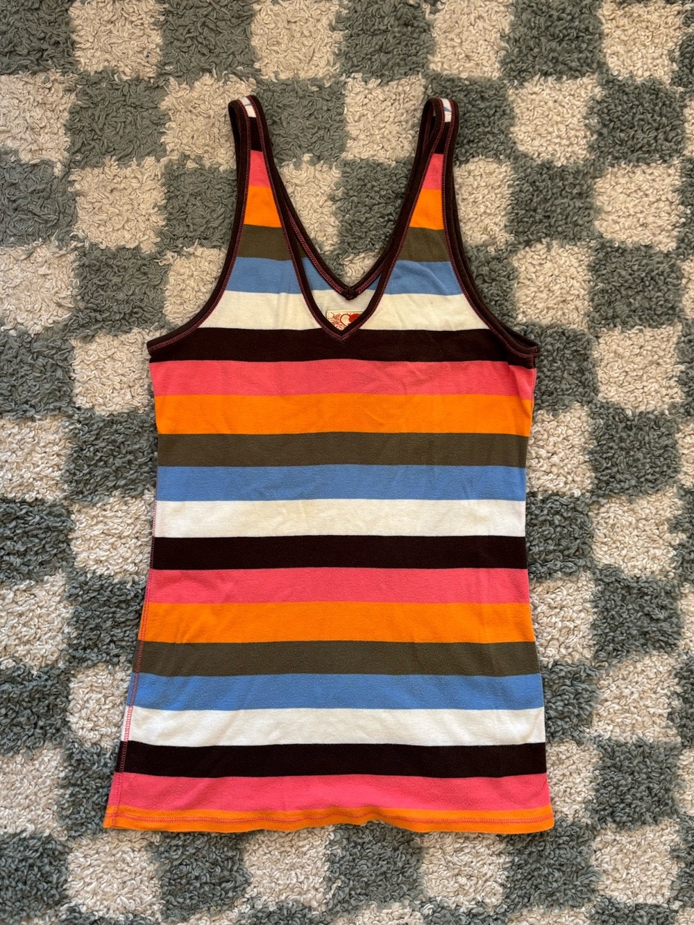 Lucky Brand Y2k striped tank top size XL